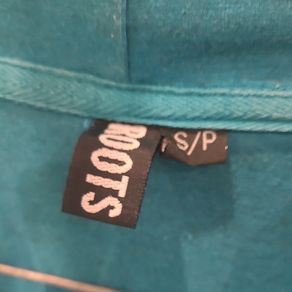 Roots Teal Half-Zip Pullover - Picture 2 of 3